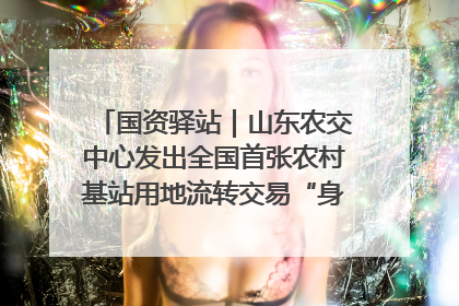 国资驿站｜山东农交中心发出全国首张农村基站用地流转交易“身份证”；“湾区跨境绿运通”上线