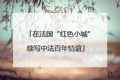 在法国“红色小城”续写中法百年情谊