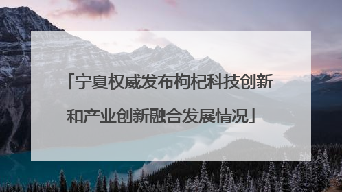 宁夏权威发布枸杞科技创新和产业创新融合发展情况