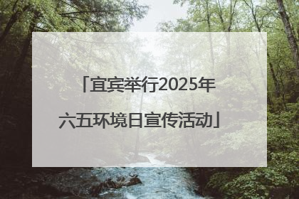 宜宾举行2025年六五环境日宣传活动