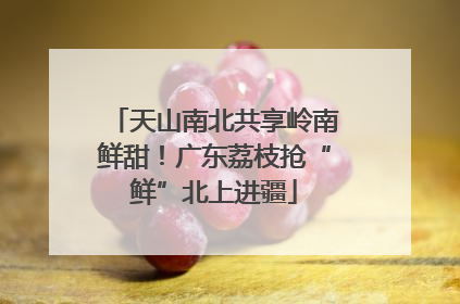 天山南北共享岭南鲜甜！广东荔枝抢“鲜”北上进疆