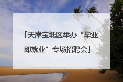天津宝坻区举办“毕业即就业”专场招聘会