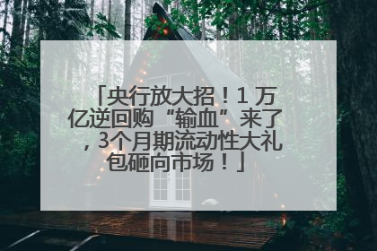 央行放大招！1 万亿逆回购“输血”来了，3个月期流动性大礼包砸向市场！