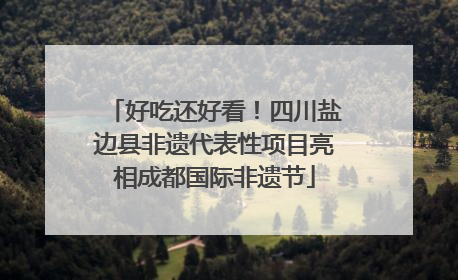 好吃还好看！四川盐边县非遗代表性项目亮相成都国际非遗节