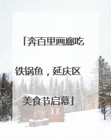 奔百里画廊吃铁锅鱼，延庆区美食节启幕