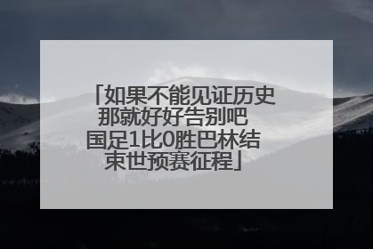如果不能见证历史 那就好好告别吧 国足1比0胜巴林结束世预赛征程