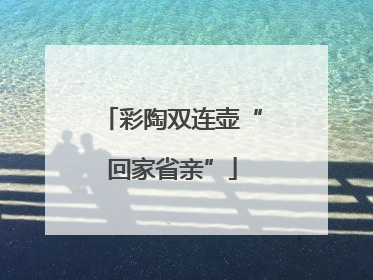 彩陶双连壶“回家省亲”