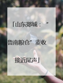 山东郯城：“鲁南粮仓”麦收接近尾声