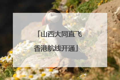 山西大同直飞香港航线开通