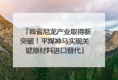 我省尼龙产业取得新突破！平煤神马实现关键原材料进口替代