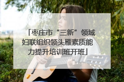 枣庄市“三新”领域妇联组织领头雁素质能力提升培训班开班