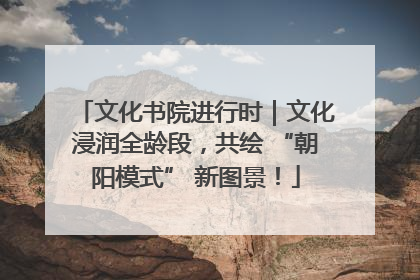 文化书院进行时｜文化浸润全龄段，共绘 “朝阳模式” 新图景！