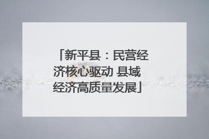 新平县：民营经济核心驱动 县域经济高质量发展