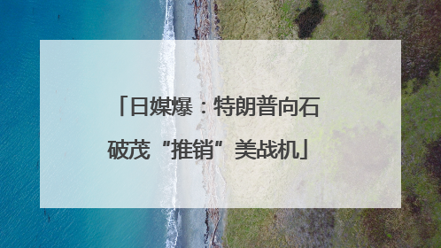 日媒爆：特朗普向石破茂“推销”美战机
