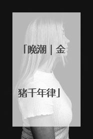晚潮｜金猪千年律