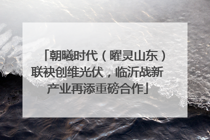 朝曦时代（曜灵山东）联袂创维光伏，临沂战新产业再添重磅合作