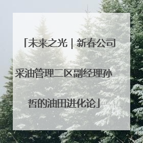 未来之光｜新春公司采油管理二区副经理孙哲的油田进化论