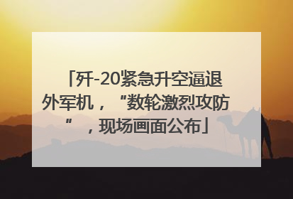 歼-20紧急升空逼退外军机，“数轮激烈攻防”，现场画面公布
