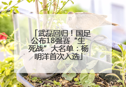 武磊回归！国足公布18强赛“生死战”大名单：杨明洋首次入选