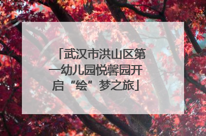 武汉市洪山区第一幼儿园悦馨园开启“绘”梦之旅
