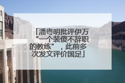 潘粤明批评伊万“一个装傻不辞职的教练”，此前多次发文评价国足