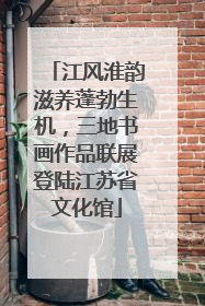 江风淮韵滋养蓬勃生机，三地书画作品联展登陆江苏省文化馆