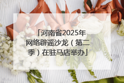 河南省2025年网络辟谣沙龙（第二季）在驻马店举办
