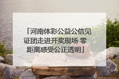 河南体彩公益公信见证团走进开奖现场 零距离感受公正透明