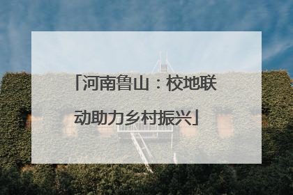 河南鲁山：校地联动助力乡村振兴