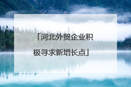 河北外贸企业积极寻求新增长点