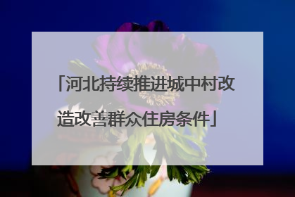 河北持续推进城中村改造改善群众住房条件