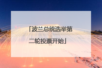 波兰总统选举第二轮投票开始