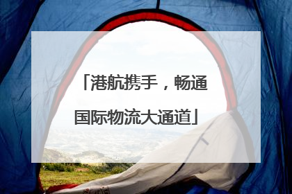 港航携手，畅通国际物流大通道