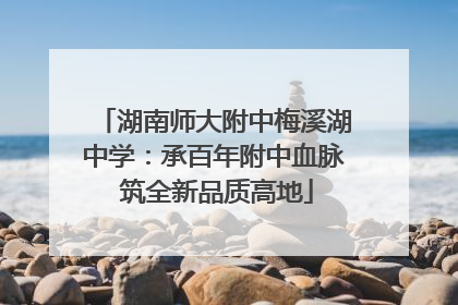 湖南师大附中梅溪湖中学：承百年附中血脉 筑全新品质高地