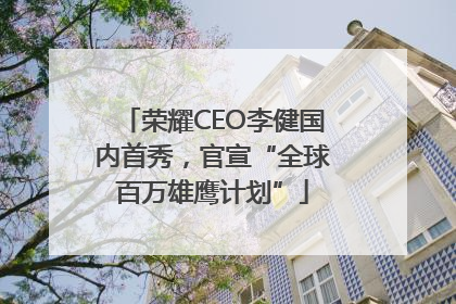荣耀CEO李健国内首秀，官宣“全球百万雄鹰计划”