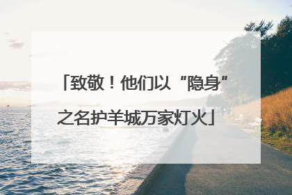 致敬！他们以“隐身”之名护羊城万家灯火