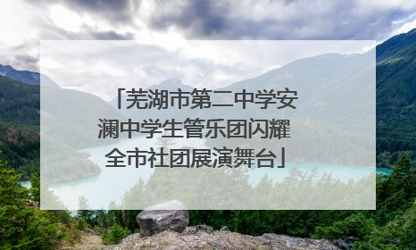 芜湖市第二中学安澜中学生管乐团闪耀全市社团展演舞台