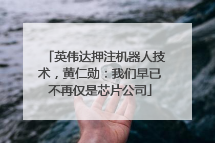 英伟达押注机器人技术，黄仁勋：我们早已不再仅是芯片公司