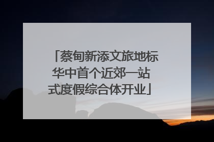 蔡甸新添文旅地标 华中首个近郊一站式度假综合体开业