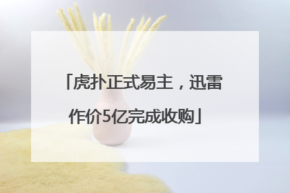 虎扑正式易主，迅雷作价5亿完成收购