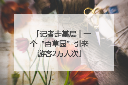记者走基层｜一个“百草园”引来游客2万人次
