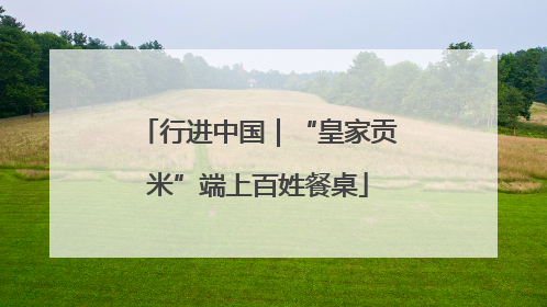 行进中国｜“皇家贡米”端上百姓餐桌