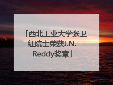 西北工业大学张卫红院士荣获J.N.Reddy奖章