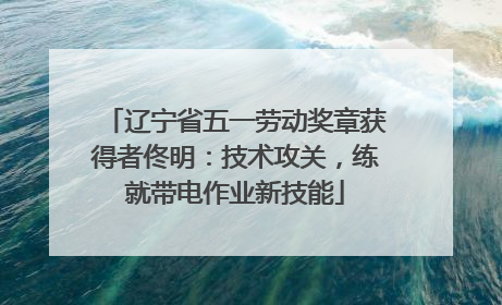 辽宁省五一劳动奖章获得者佟明：技术攻关，练就带电作业新技能