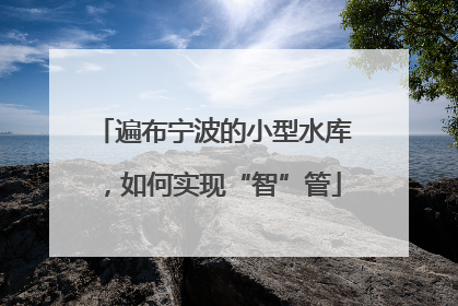 遍布宁波的小型水库，如何实现“智”管