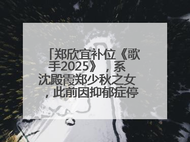 郑欣宜补位《歌手2025》，系沈殿霞郑少秋之女，此前因抑郁症停工两年