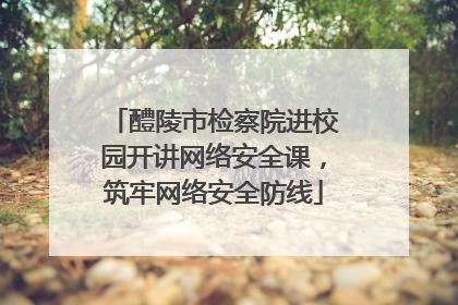醴陵市检察院进校园开讲网络安全课，筑牢网络安全防线