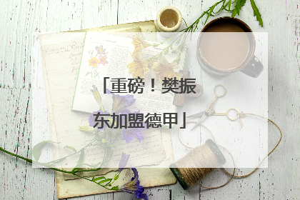 重磅！樊振东加盟德甲