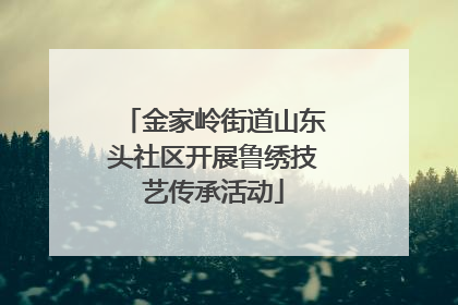金家岭街道山东头社区开展鲁绣技艺传承活动