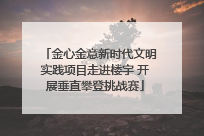金心金意新时代文明实践项目走进楼宇 开展垂直攀登挑战赛